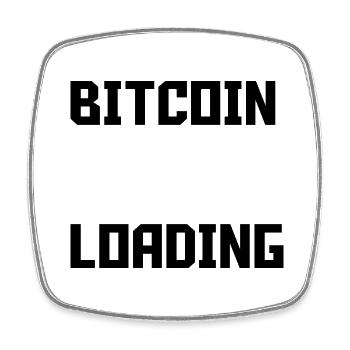 Bitcoin Trading Crypto Aktien - Viereckiger Kühlschrankmagnet - Weiß - Vorne