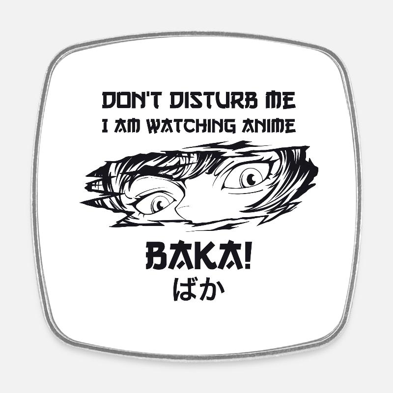 Funny Baka - Anime - Magnet carré - blanc