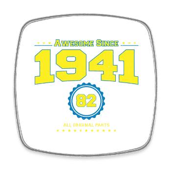 Awesome 1941 Shirt for Men Women 82 Year Old 82nd - Square fridge magnet - white - Front