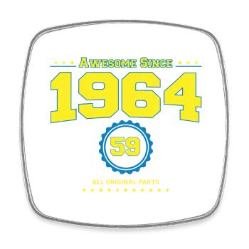 Awesome 1964 Shirt for Men Women 59 Year Old 59th - Square fridge magnet - white - Front