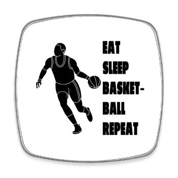 Joueurs de basket-ball Équipe de basket-ball - Magnet carré - blanc - Devant