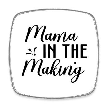 Mama In The Making - Square fridge magnet - white - Front