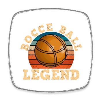 Bocce Bocci Bunte Bälle Spieler I Geschenk - Viereckiger Kühlschrankmagnet - Weiß - Vorne