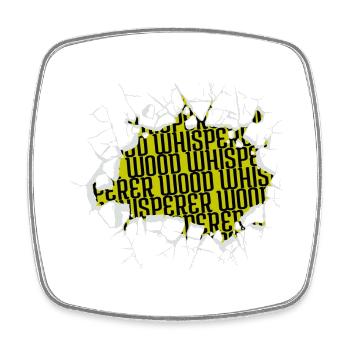 Badge Forest Work Carpenter Saw - Square fridge magnet - white - Front