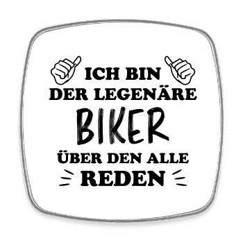 Biker Spruch Bike Fahrrad Motorrad Biker Geschenk - Viereckiger Kühlschrankmagnet - Weiß - Vorne