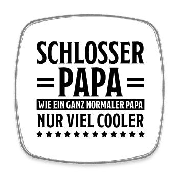 Schlosser Beruf Lustiger Spruch Schlosser Geschenk - Viereckiger Kühlschrankmagnet - Weiß - Vorne