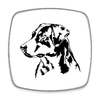Appenzeller Sennenhund Portrait Hunde Wilsigns - Viereckiger Kühlschrankmagnet - Weiß - Vorne