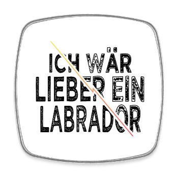 haustier lustig bluthund weihnachten statement - Viereckiger Kühlschrankmagnet - Weiß - Vorne