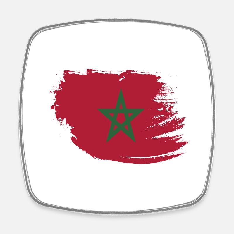 maroc - Morocco - Al maghreb - Magnet carré - blanc