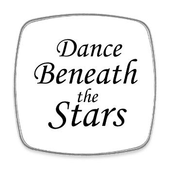 Dancing Dance Music - Square fridge magnet - white - Front