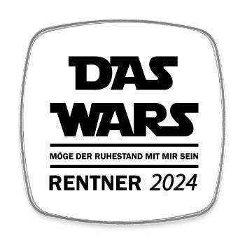 das wars rentner 2024 - Viereckiger Kühlschrankmagnet - Weiß - Vorne