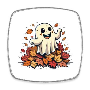 Too cute to be scared! - Square fridge magnet - white - Front