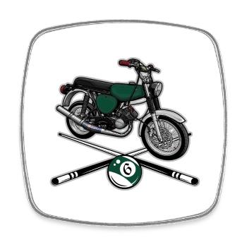 S51 (billardgrün) // Illustration - Viereckiger Kühlschrankmagnet - Weiß - Vorne