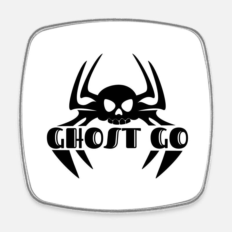 Ghost Go Spooky Saison - Magnet carré - blanc
