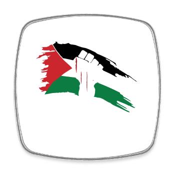 Palestine libre - Magnet carré - blanc - Devant