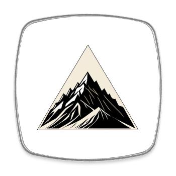 Bergsteigen, Bergsteigen, Bergsteigen - Viereckiger Kühlschrankmagnet - Weiß - Vorne
