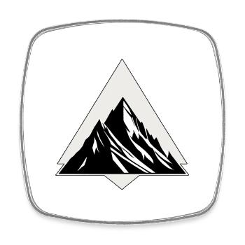Bergsteigen & Bergsteigen, Klettern & Klettern - Viereckiger Kühlschrankmagnet - Weiß - Vorne