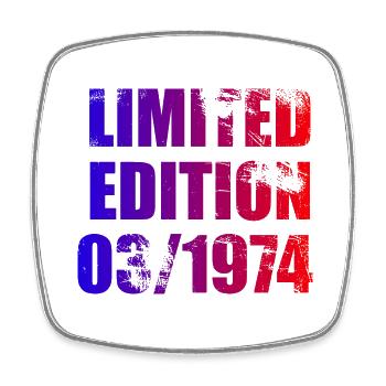 50th Anniversary Limited Edition 03/1974 - Square fridge magnet - white - Front
