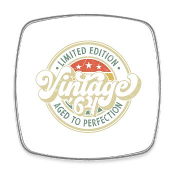 Vintage '64 - Vieilli à la perfection - Magnet carré - blanc - Devant