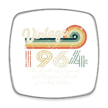 Awesome Since 1964 Anniversary 1964 Vintage 196 - Square fridge magnet - white - Front