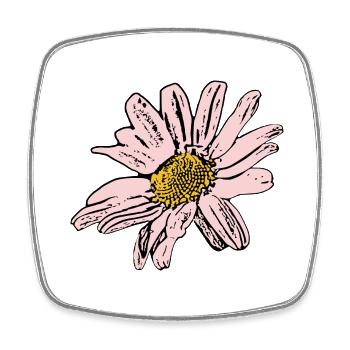 Fleur Rose Rose Fleur Fleurs Rose Rose Fleurs - Magnet carré - blanc - Devant