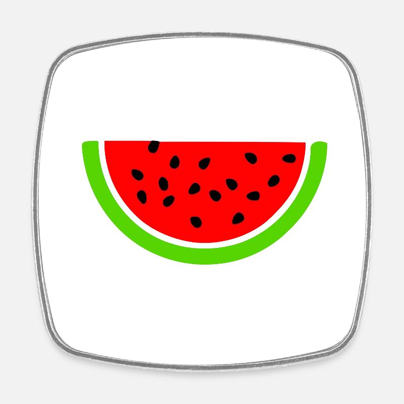 Palestine libre - melon pastèque - Magnet carré - blanc