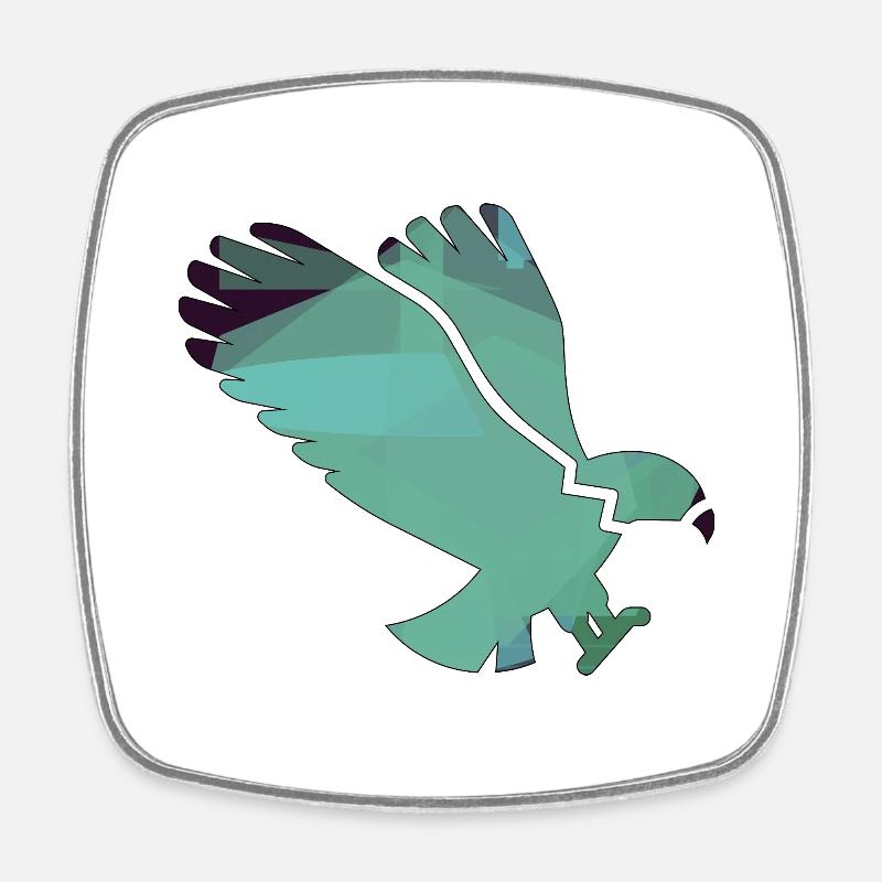 Adler - Viereckiger Kühlschrankmagnet - Weiß