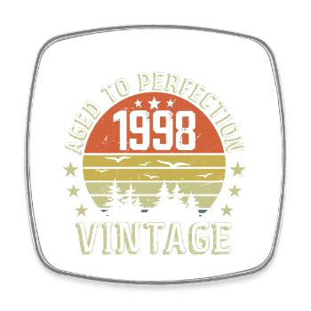 1998 Vintage Born 1998 Birthday Gift 1998 - Square fridge magnet - white - Front