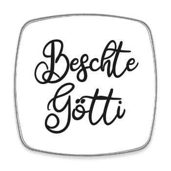 Beschte Götti Patenonkel Schweiz taufpate Schweiz - Viereckiger Kühlschrankmagnet - Weiß - Vorne