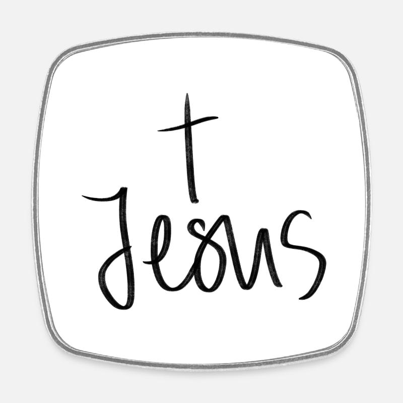Jésus - Magnet carré - blanc
