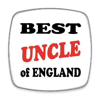 Best UNCLE - Square fridge magnet - white - Front