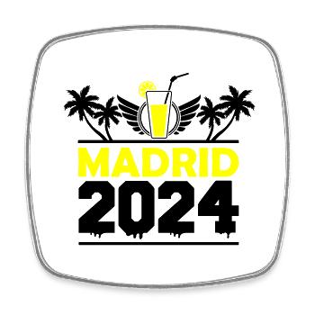 Madrid 2024 - Magnet carré - blanc - Devant