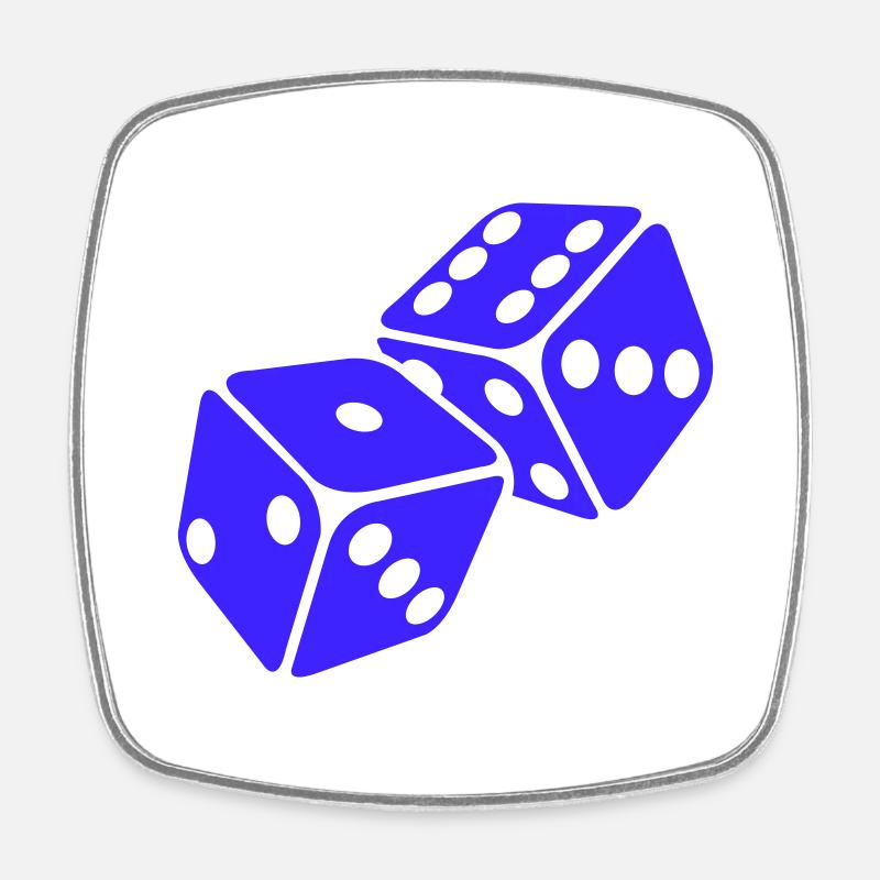 cube - Magnet carré - blanc
