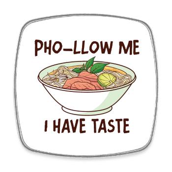 Lustige Pho Vietnamesische Nudelsuppe Pho - Viereckiger Kühlschrankmagnet - Weiß - Vorne