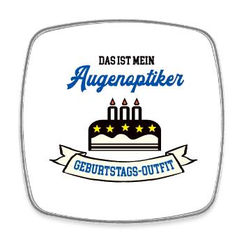 Geburtstag Augenoptiker Augenoptik Optiker Geb - Viereckiger Kühlschrankmagnet - Weiß - Vorne