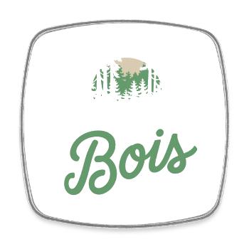 Promenons-nous dans les bois - Magnet carré - blanc - Devant