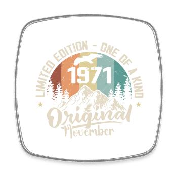 Original Novembre 1971 Anniversaire Novembre 1971 - Magnet carré - blanc - Devant