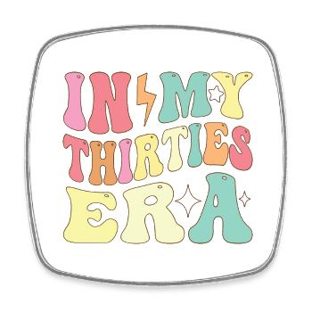 New Thirties 30th Birthday Gifts For Men, Women - Square fridge magnet - white - Front