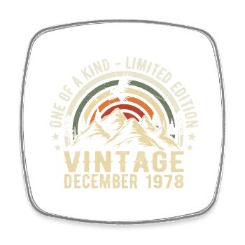 December 1978 - Excellent since December 1978 - Square fridge magnet - white - Front