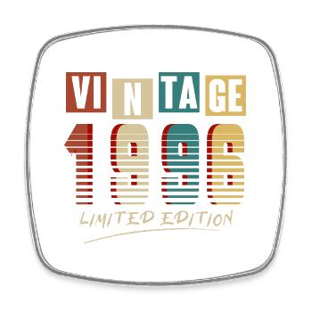 Vintage 1996: Limited Edition - 29th Anniversary. - Square fridge magnet - white - Front