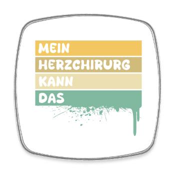 Heart surgeon - Square fridge magnet - white - Front