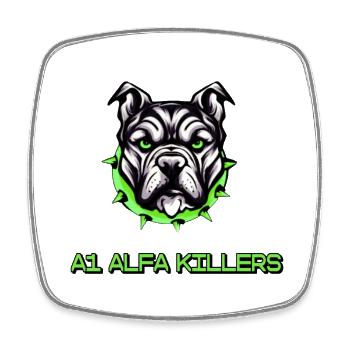 A1 ALFA ESPORTS - Square fridge magnet - white - Front