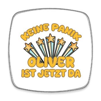Oliver comme prénom - Magnet carré - blanc - Devant