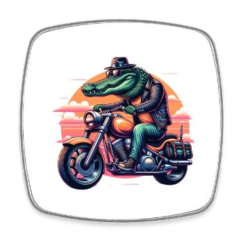 Motorrad,motorcycle,dirkbike motocross - Viereckiger Kühlschrankmagnet - Weiß - Vorne
