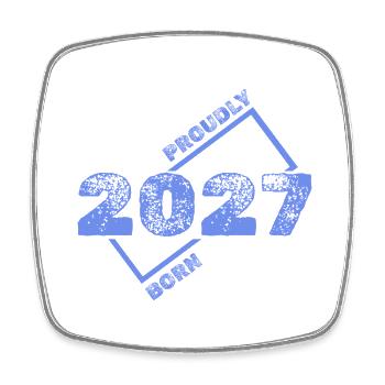 2027 - Magnet carré - blanc - Devant