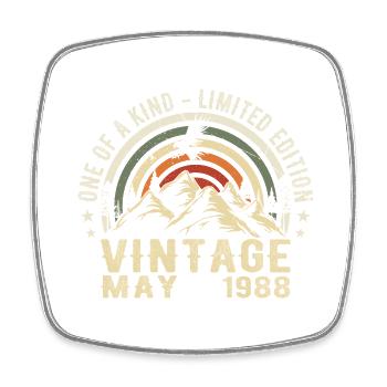 Nées en mai 1988 anniversaire mai 1988 - Magnet carré - blanc - Devant