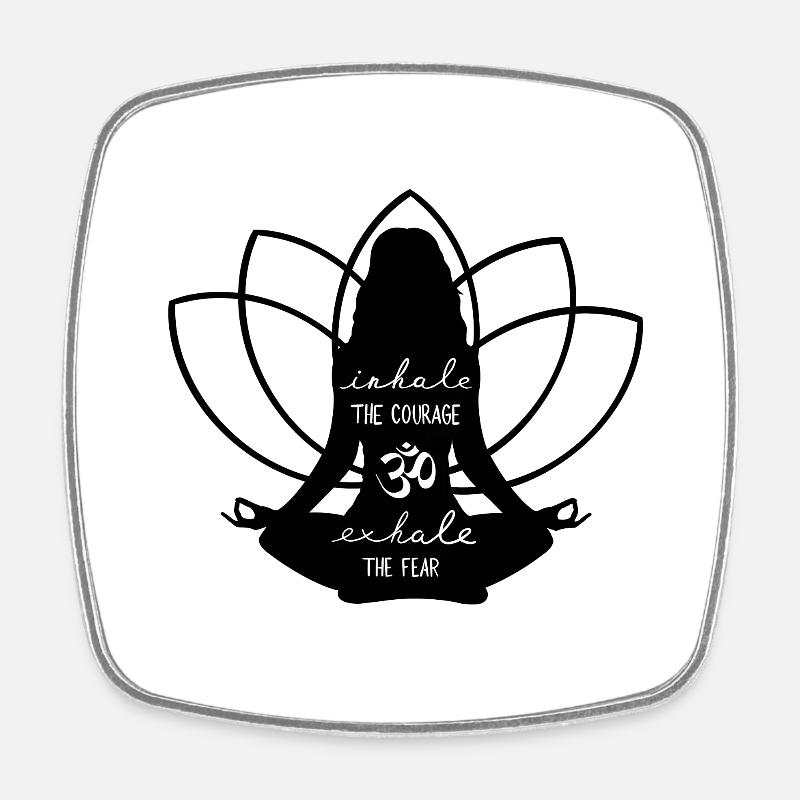 Jogini - Square fridge magnet - white