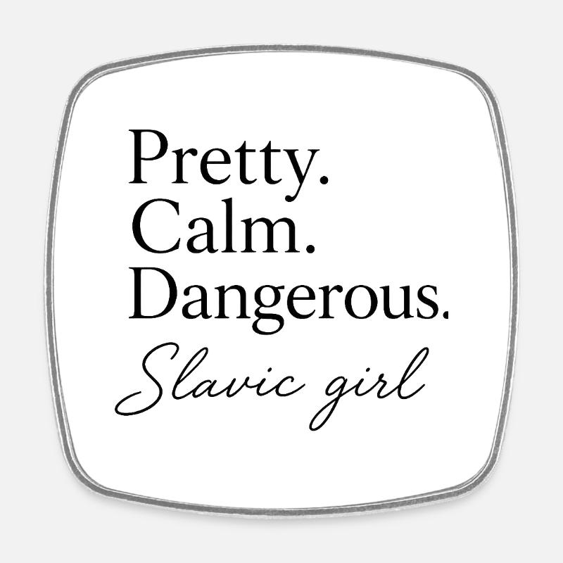 Fille slave - Magnet carré - blanc