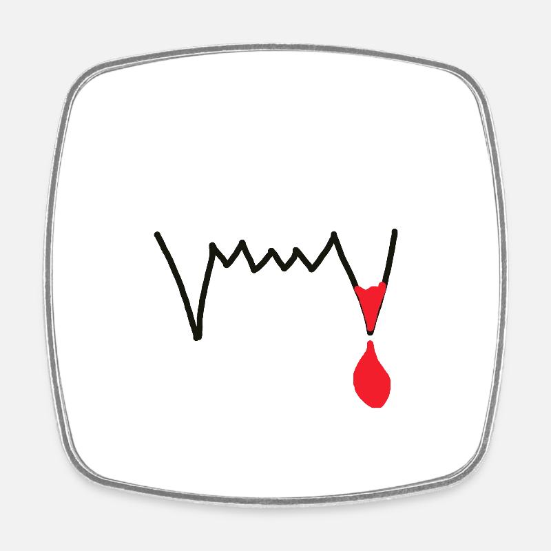 Vampire vampire - Magnet carré - blanc