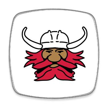 wickinger_3c - Square fridge magnet - white - Front